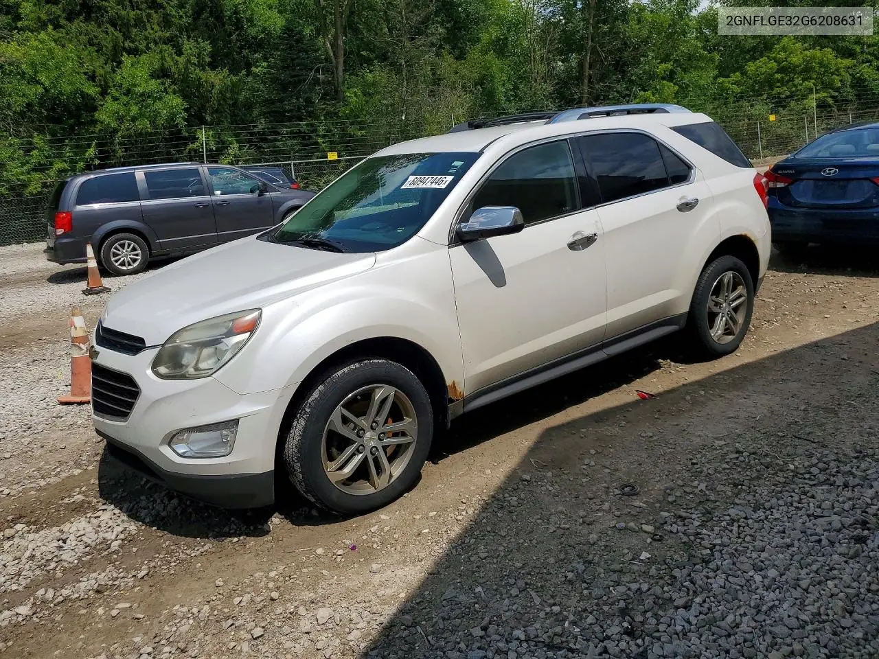 2016 Chevrolet Equinox Ltz VIN: 2GNFLGE32G6208631 Lot: 60947446