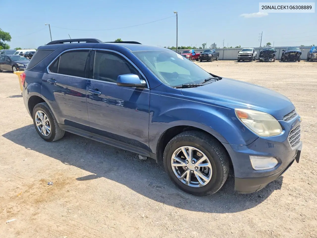2016 Chevrolet Equinox Lt VIN: 2GNALCEK1G6308889 Lot: 62111206
