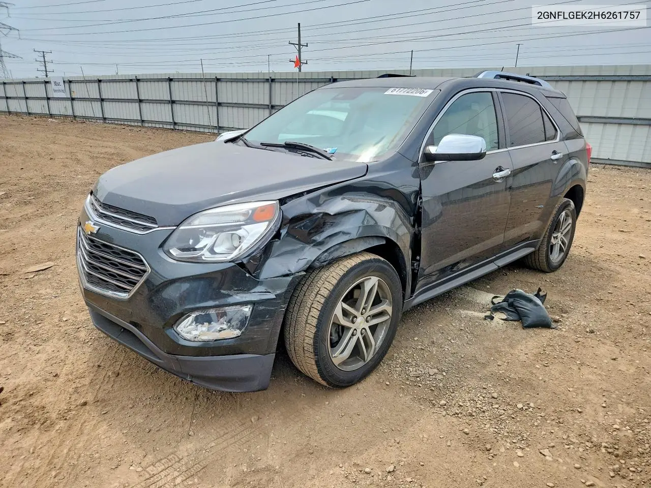 2017 Chevrolet Equinox Premier VIN: 2GNFLGEK2H6261757 Lot: 61772206