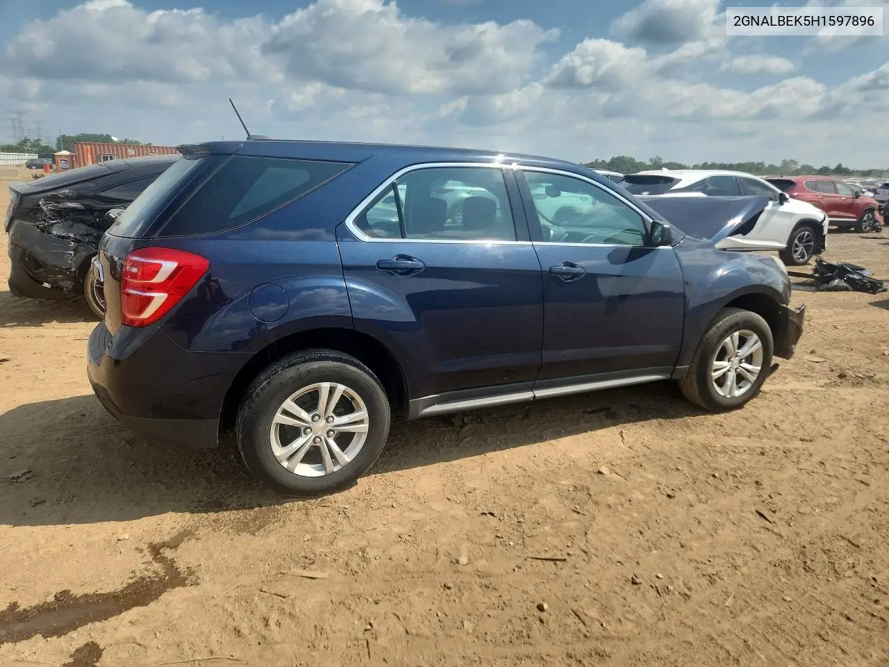 2017 Chevrolet Equinox Ls VIN: 2GNALBEK5H1597896 Lot: 61795156