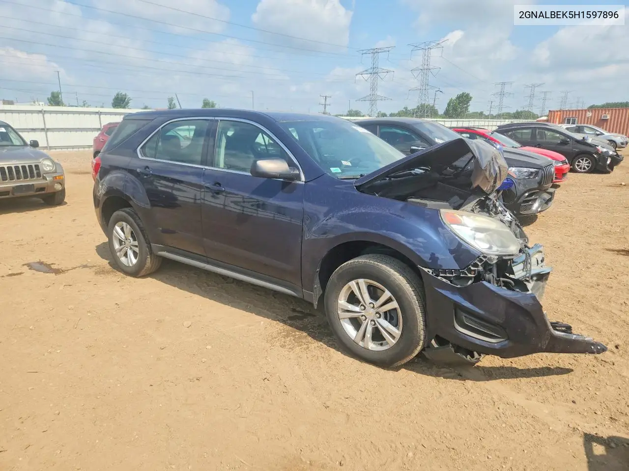 2017 Chevrolet Equinox Ls VIN: 2GNALBEK5H1597896 Lot: 61795156