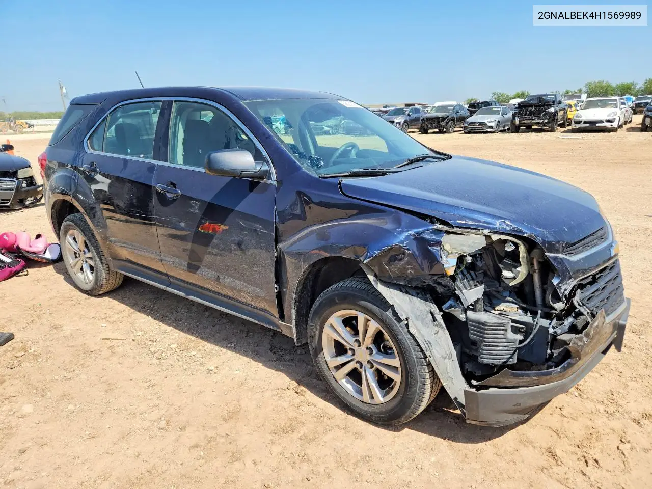 2017 Chevrolet Equinox Ls VIN: 2GNALBEK4H1569989 Lot: 62027796
