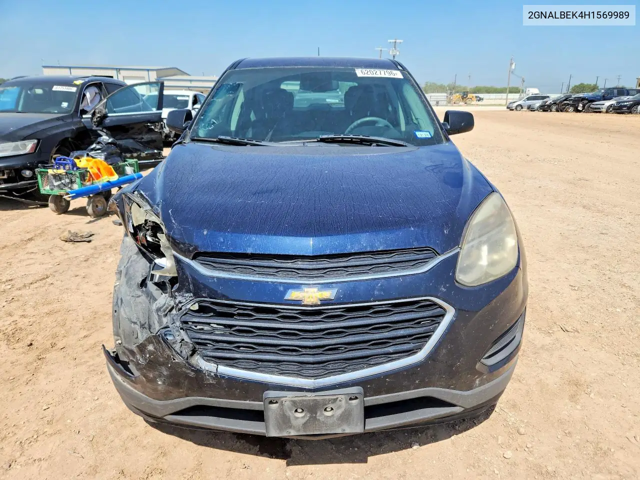 2017 Chevrolet Equinox Ls VIN: 2GNALBEK4H1569989 Lot: 62027796