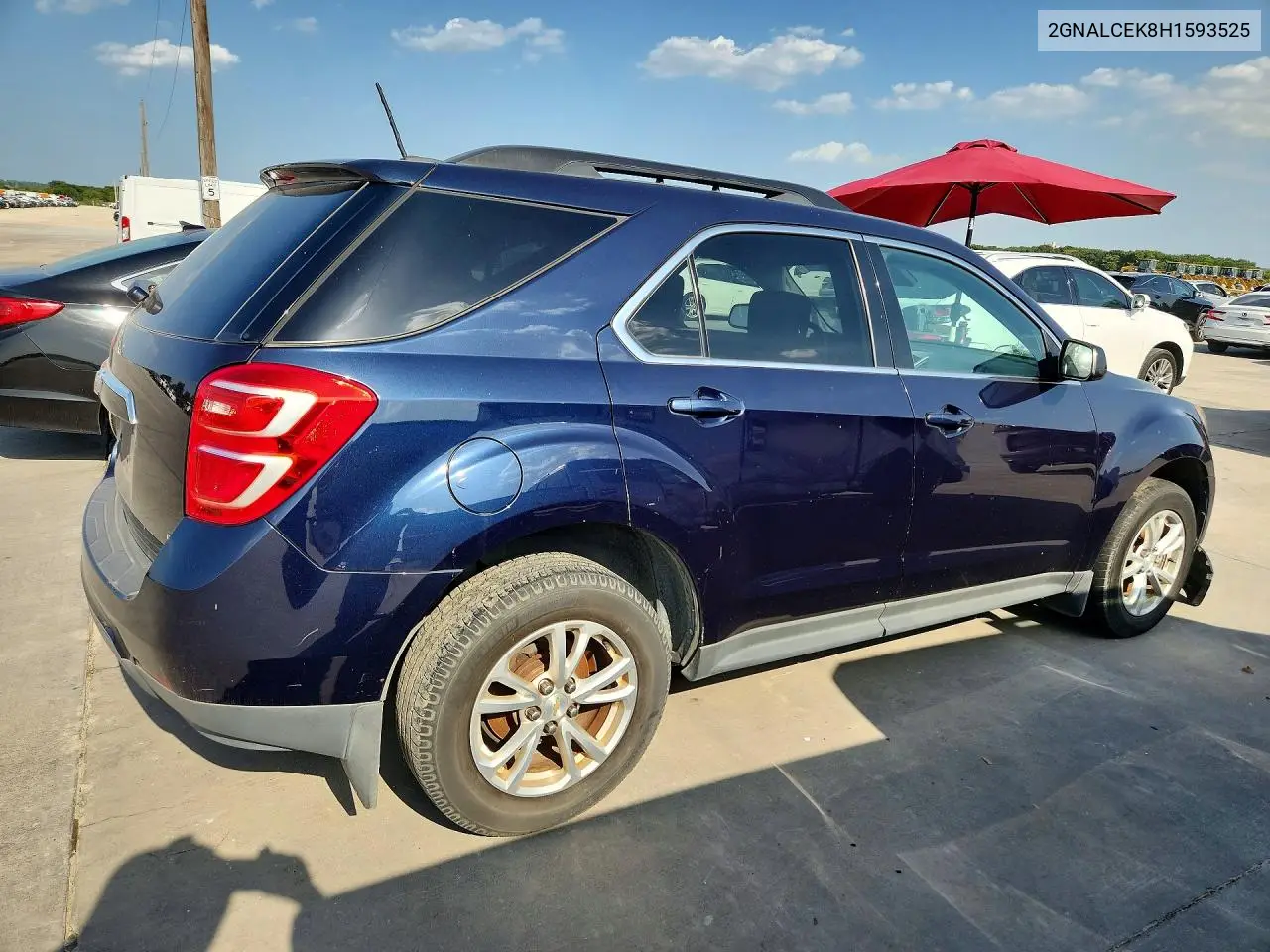 2017 Chevrolet Equinox Lt VIN: 2GNALCEK8H1593525 Lot: 62165026