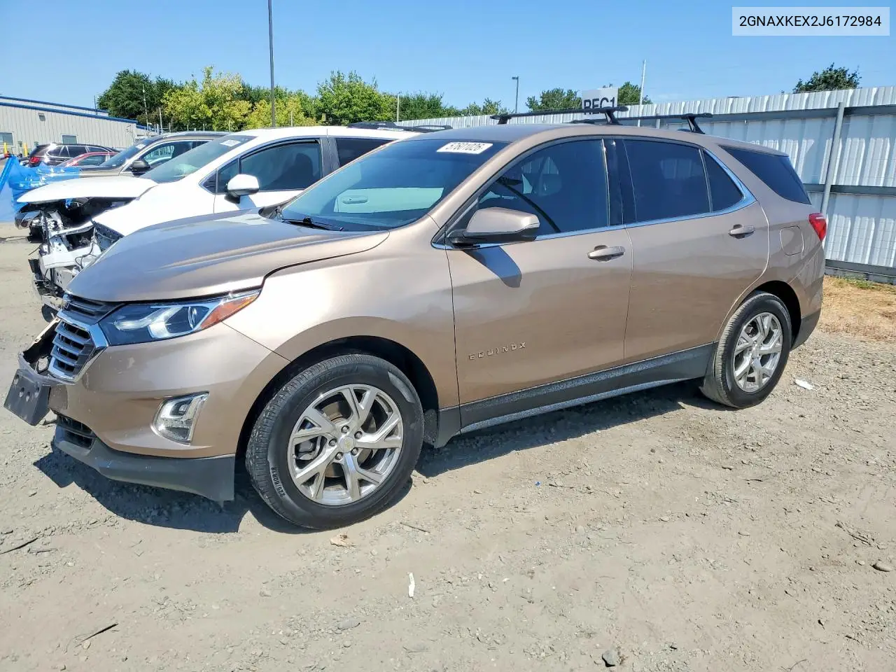 2018 Chevrolet Equinox Lt VIN: 2GNAXKEX2J6172984 Lot: 57601026