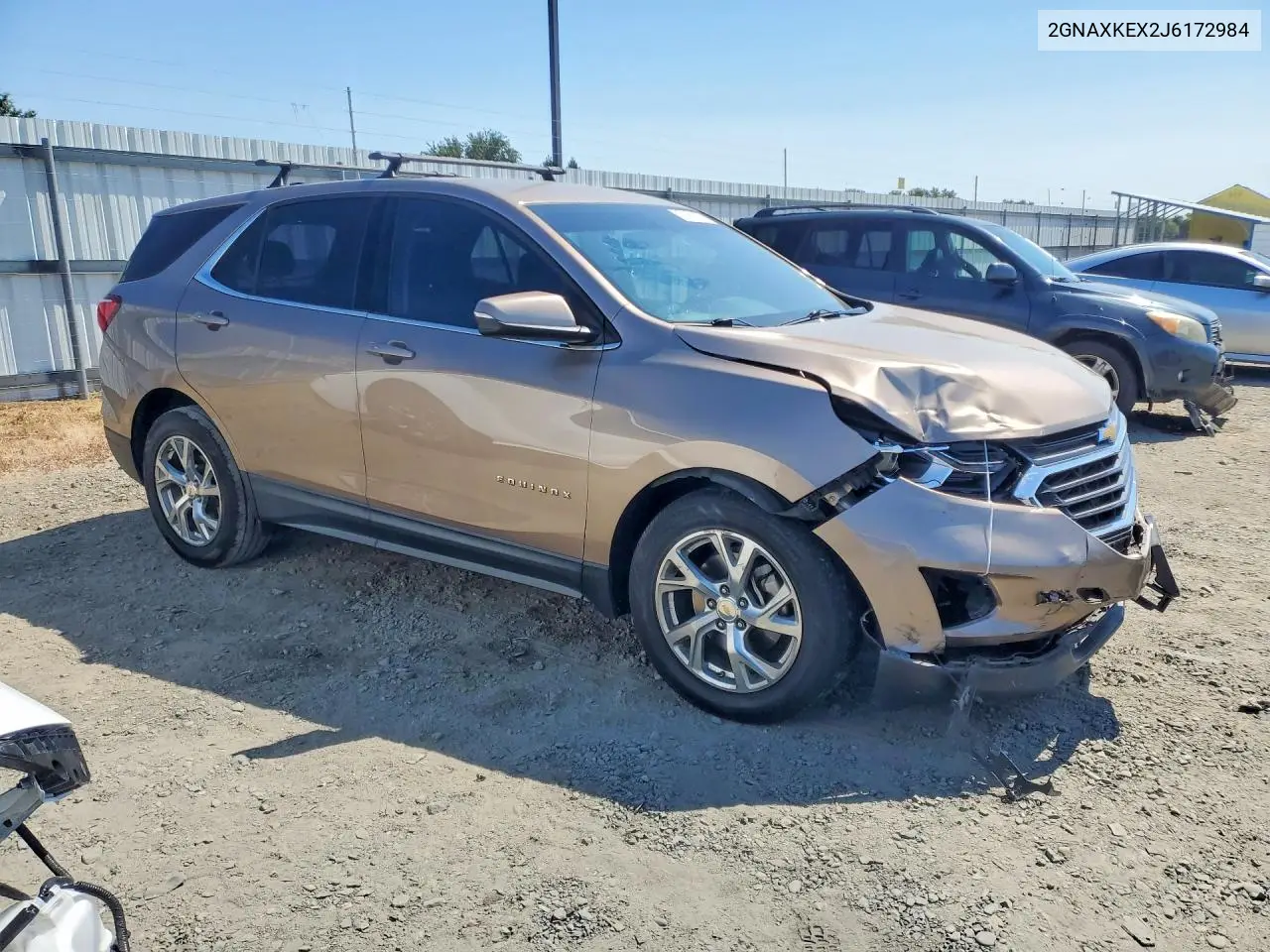 2018 Chevrolet Equinox Lt VIN: 2GNAXKEX2J6172984 Lot: 57601026