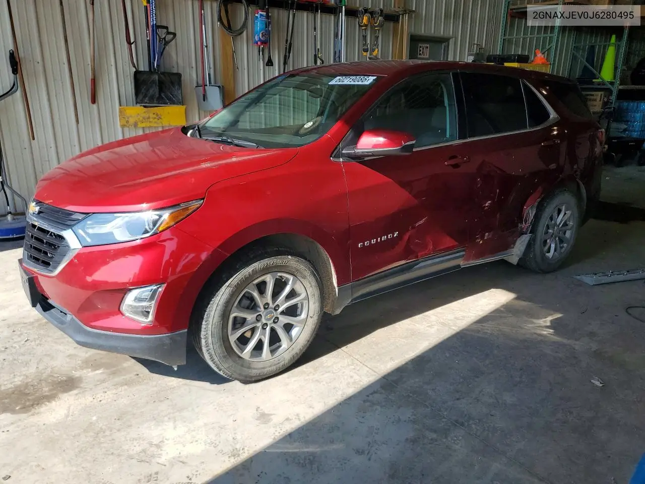 2018 Chevrolet Equinox Lt VIN: 2GNAXJEV0J6280495 Lot: 60219086