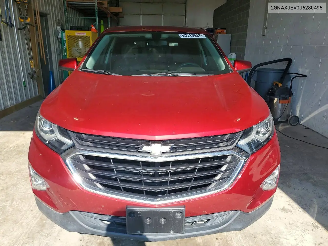 2018 Chevrolet Equinox Lt VIN: 2GNAXJEV0J6280495 Lot: 60219086