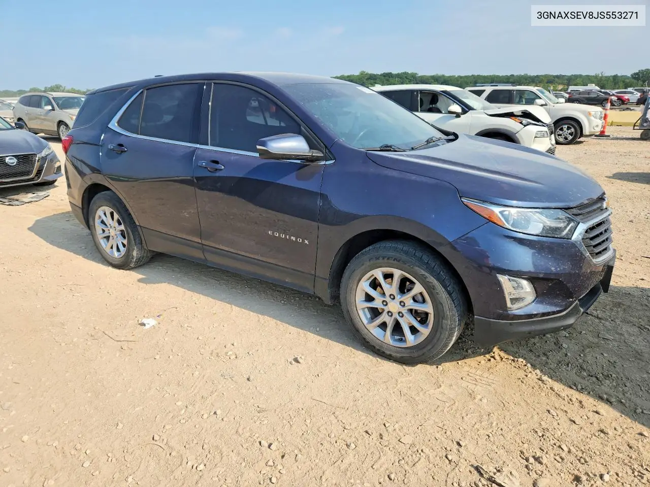 2018 Chevrolet Equinox Lt VIN: 3GNAXSEV8JS553271 Lot: 61629156