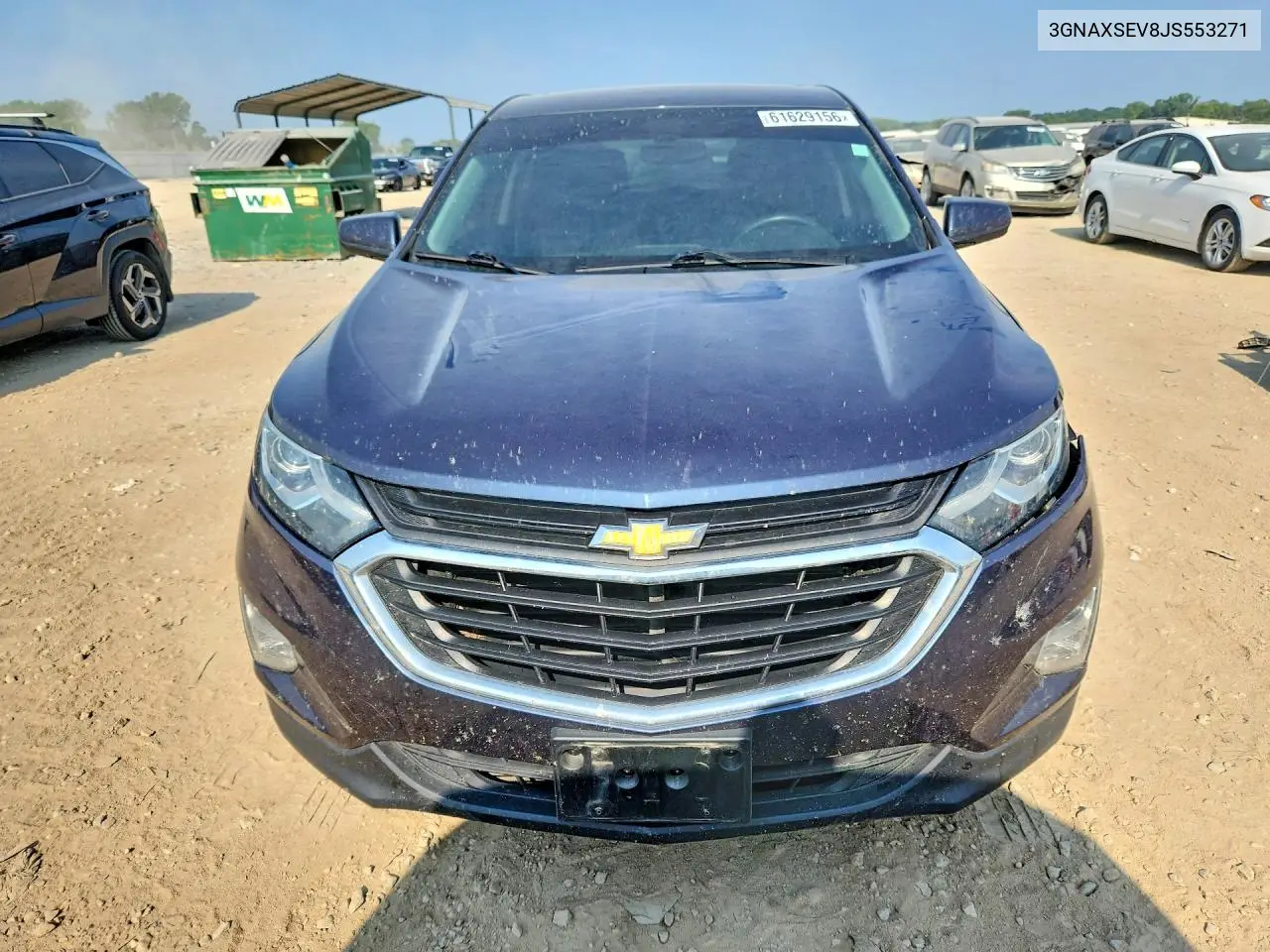 2018 Chevrolet Equinox Lt VIN: 3GNAXSEV8JS553271 Lot: 61629156