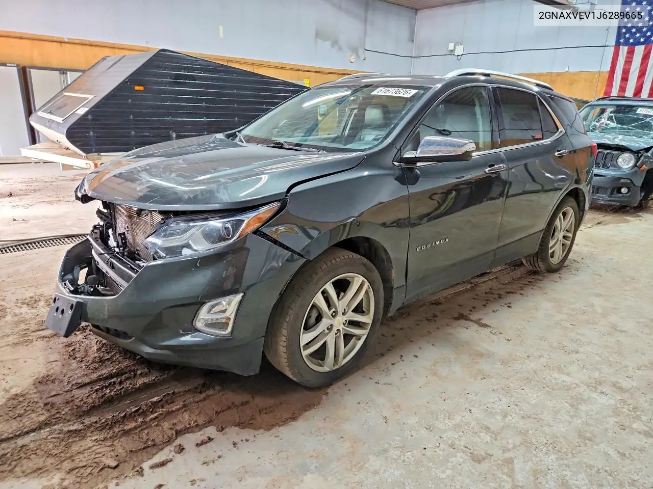 2018 Chevrolet Equinox Premier VIN: 2GNAXVEV1J6289665 Lot: 61673626