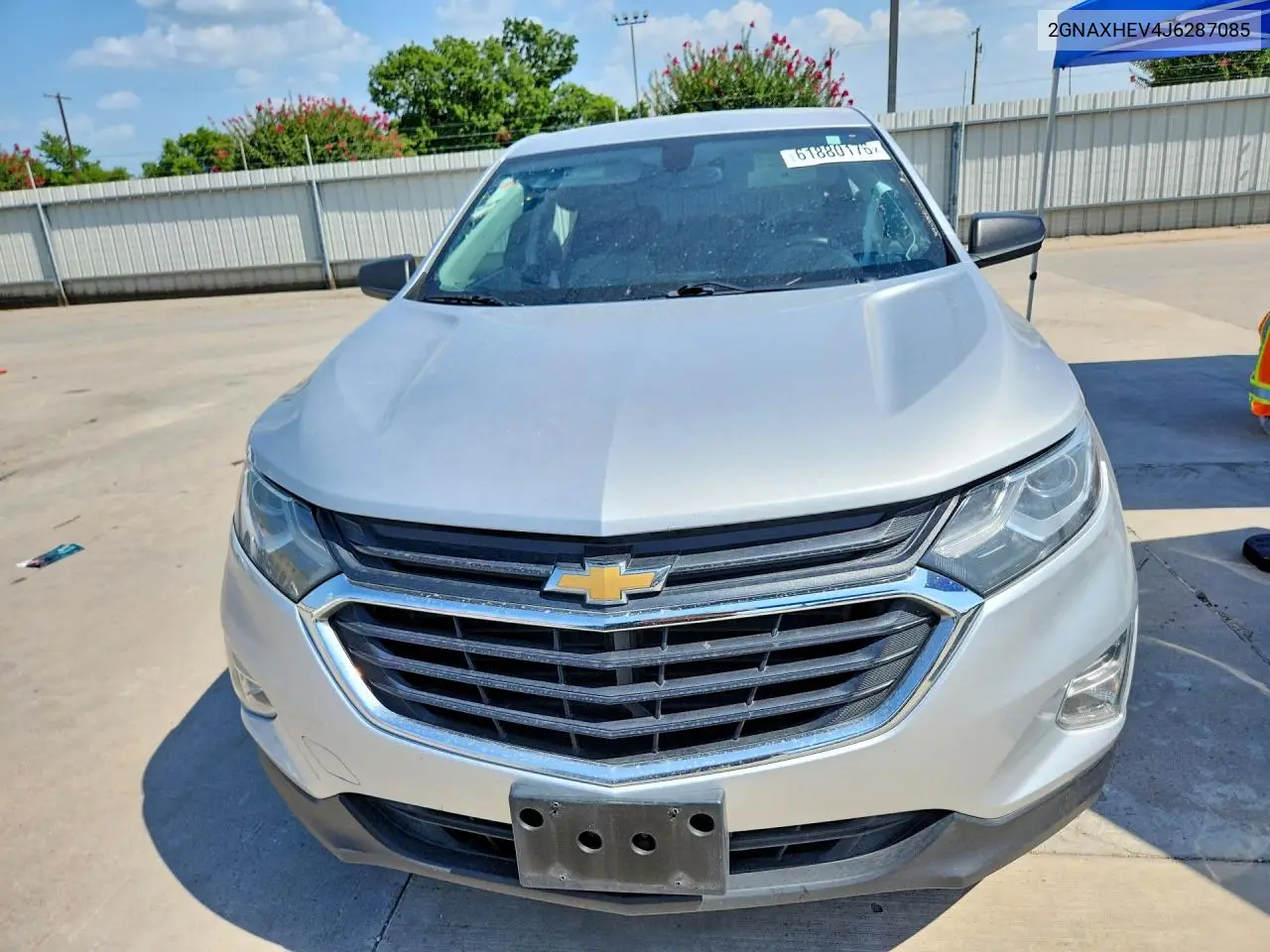 2018 Chevrolet Equinox Ls VIN: 2GNAXHEV4J6287085 Lot: 61880176