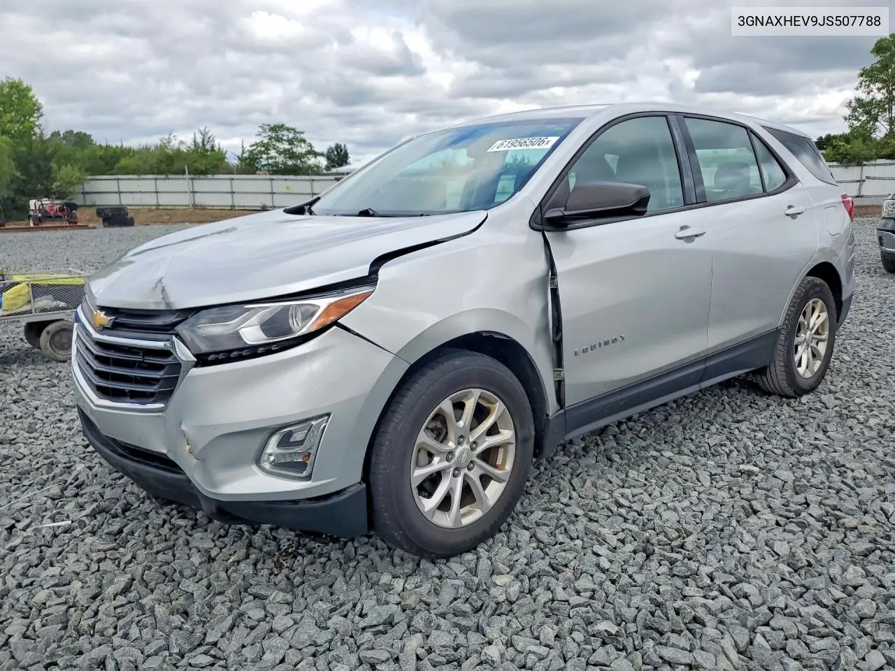 2018 Chevrolet Equinox Ls VIN: 3GNAXHEV9JS507788 Lot: 61956506