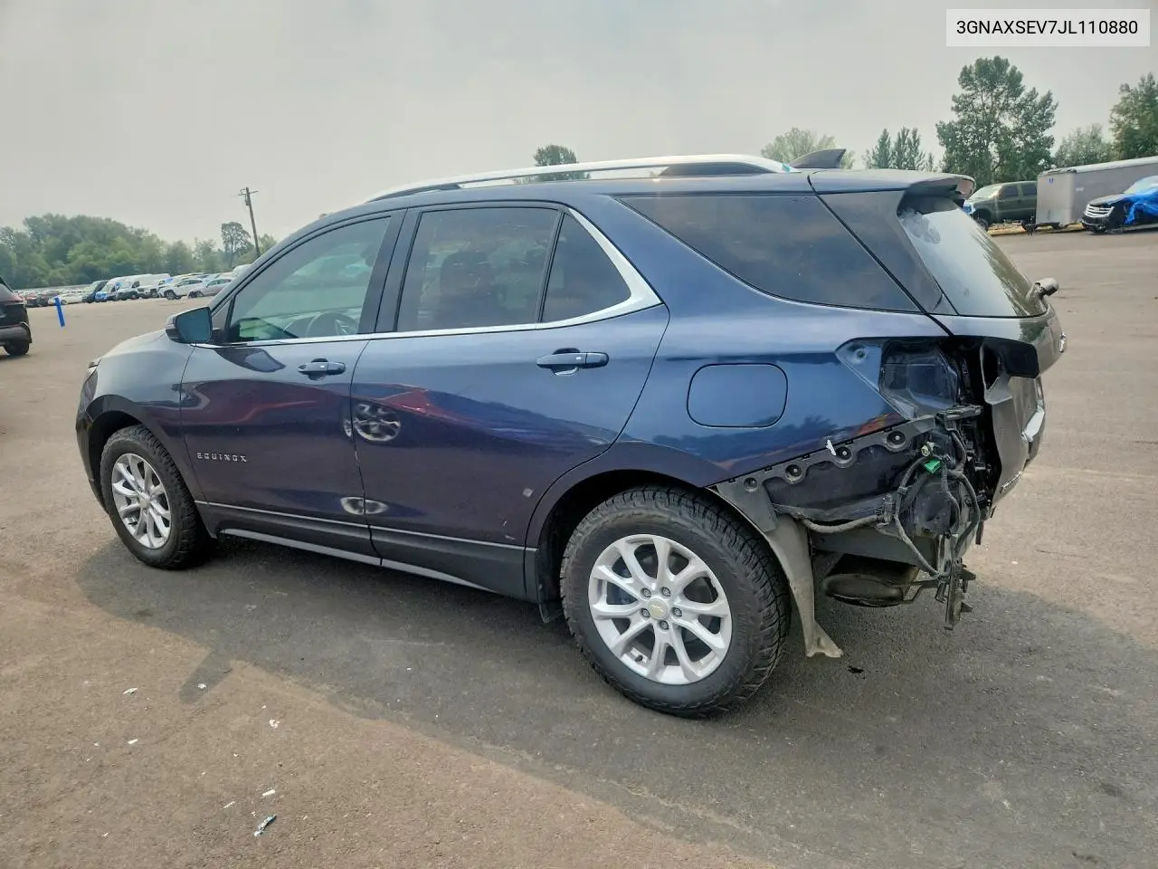 2018 Chevrolet Equinox Lt VIN: 3GNAXSEV7JL110880 Lot: 61972156