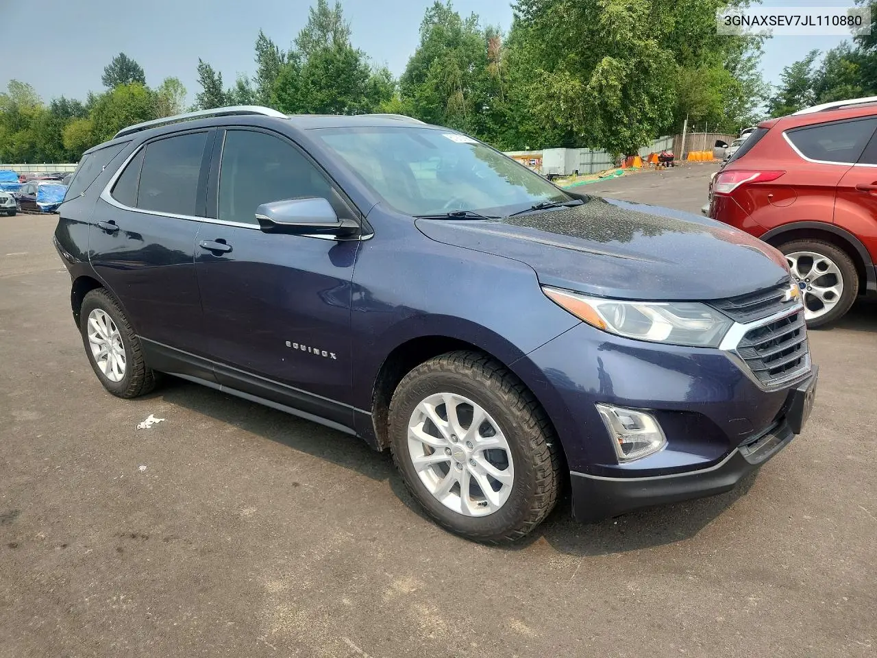 2018 Chevrolet Equinox Lt VIN: 3GNAXSEV7JL110880 Lot: 61972156