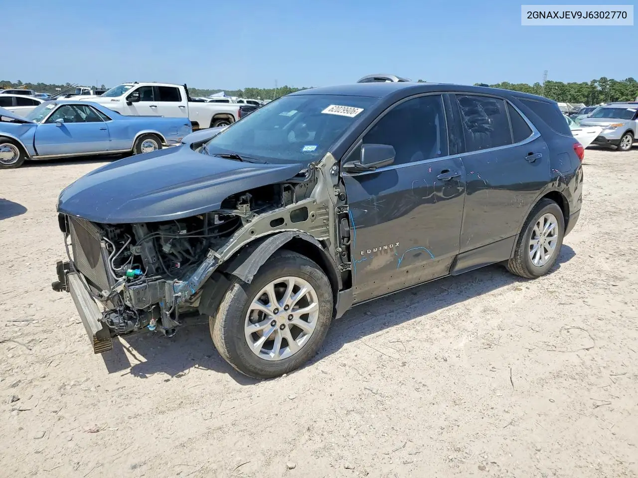 2018 Chevrolet Equinox Lt VIN: 2GNAXJEV9J6302770 Lot: 62029906