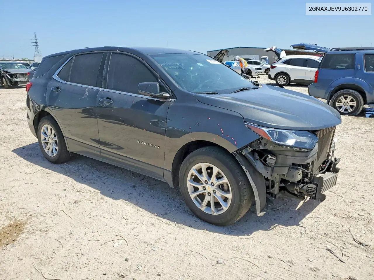 2018 Chevrolet Equinox Lt VIN: 2GNAXJEV9J6302770 Lot: 62029906