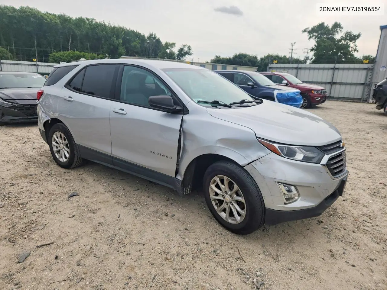 2018 Chevrolet Equinox Ls VIN: 2GNAXHEV7J6196554 Lot: 62105996