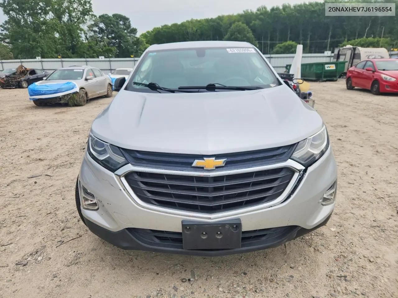 2018 Chevrolet Equinox Ls VIN: 2GNAXHEV7J6196554 Lot: 62105996