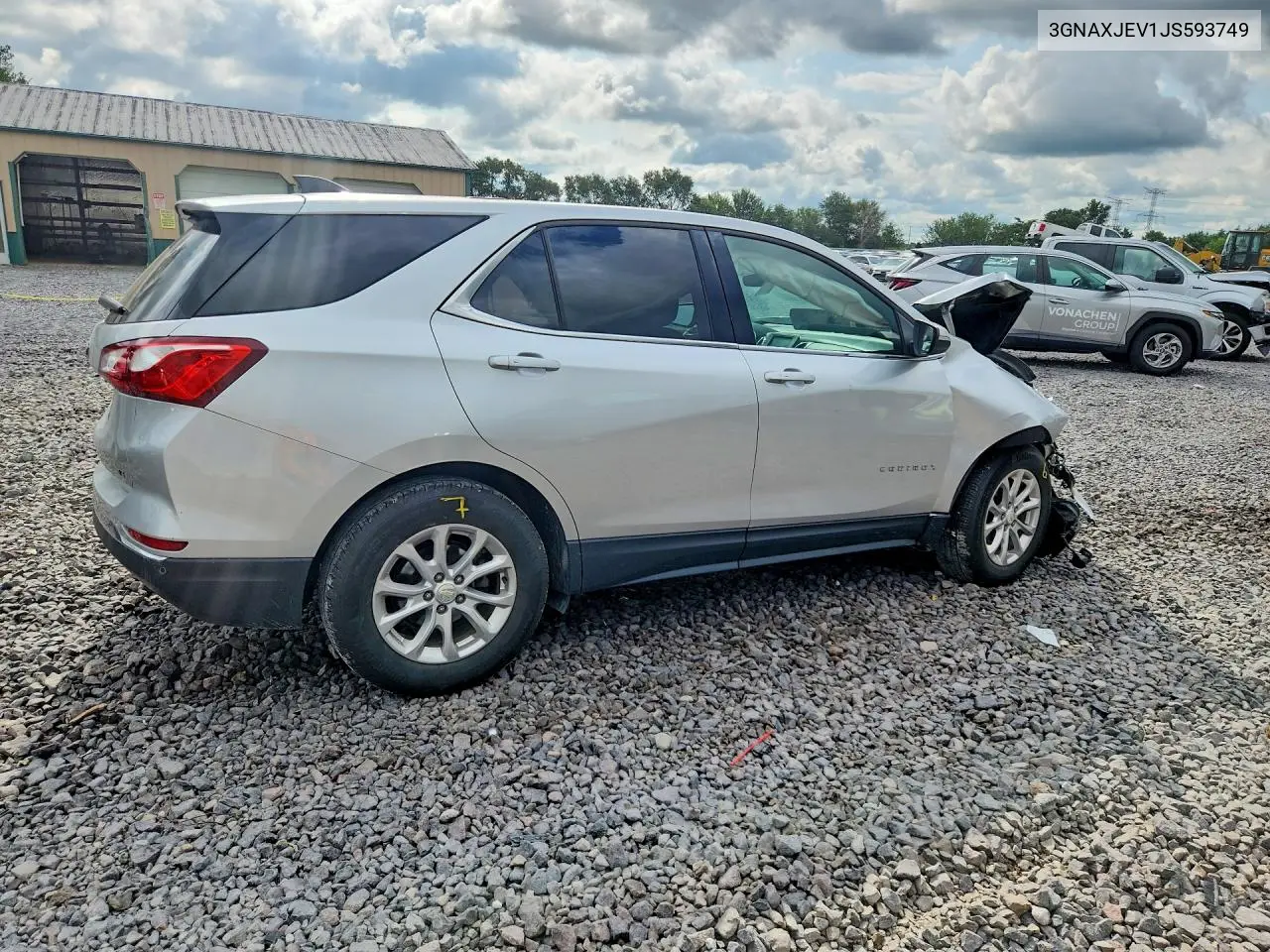 2018 Chevrolet Equinox Lt VIN: 3GNAXJEV1JS593749 Lot: 62117916