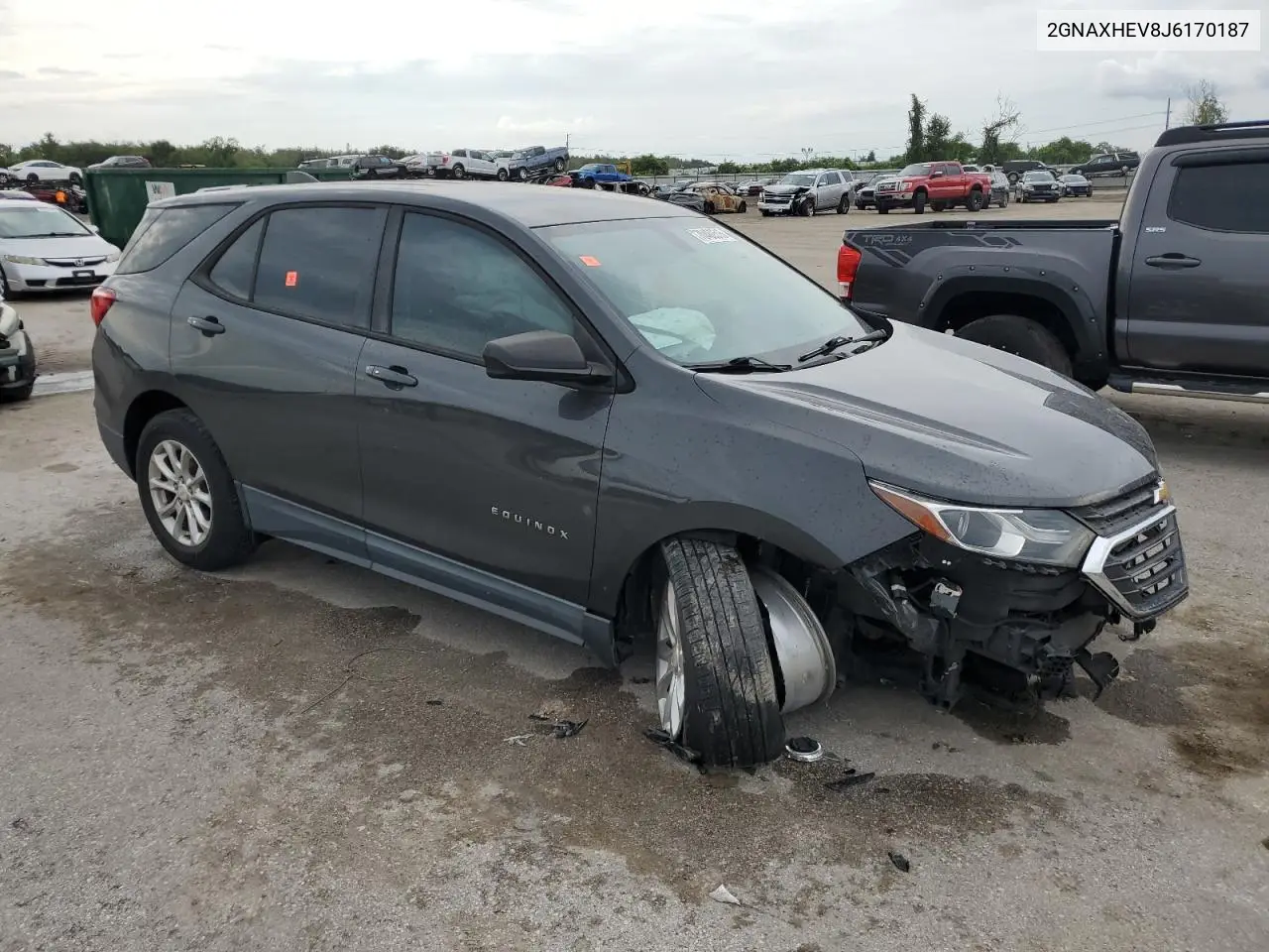 2GNAXHEV8J6170187 2018 Chevrolet Equinox Ls
