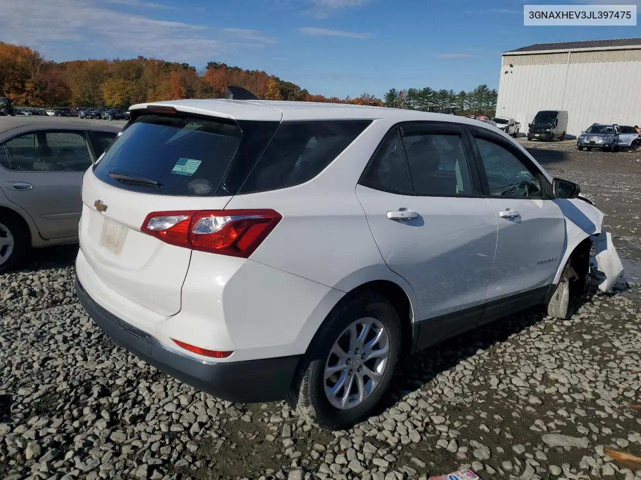 3GNAXHEV3JL397475 2018 Chevrolet Equinox Ls