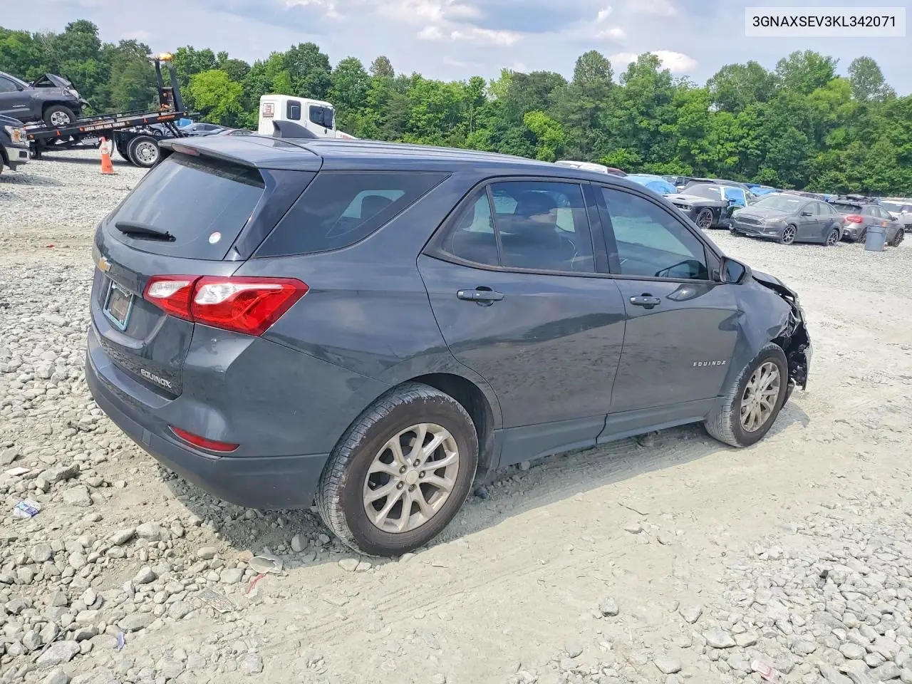 2019 Chevrolet Equinox Ls VIN: 3GNAXSEV3KL342071 Lot: 56051456