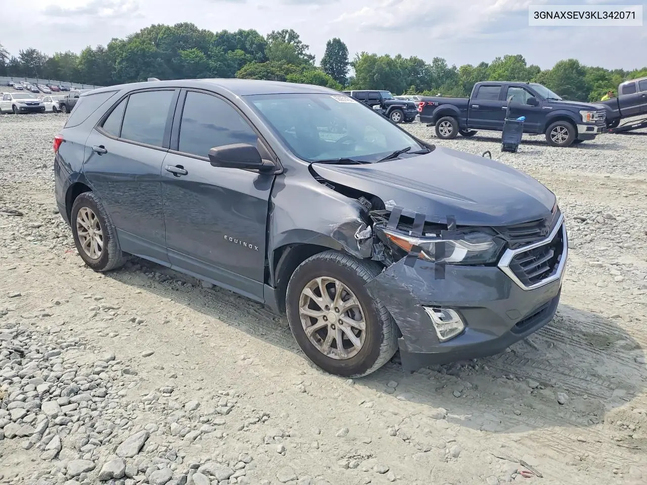 2019 Chevrolet Equinox Ls VIN: 3GNAXSEV3KL342071 Lot: 56051456