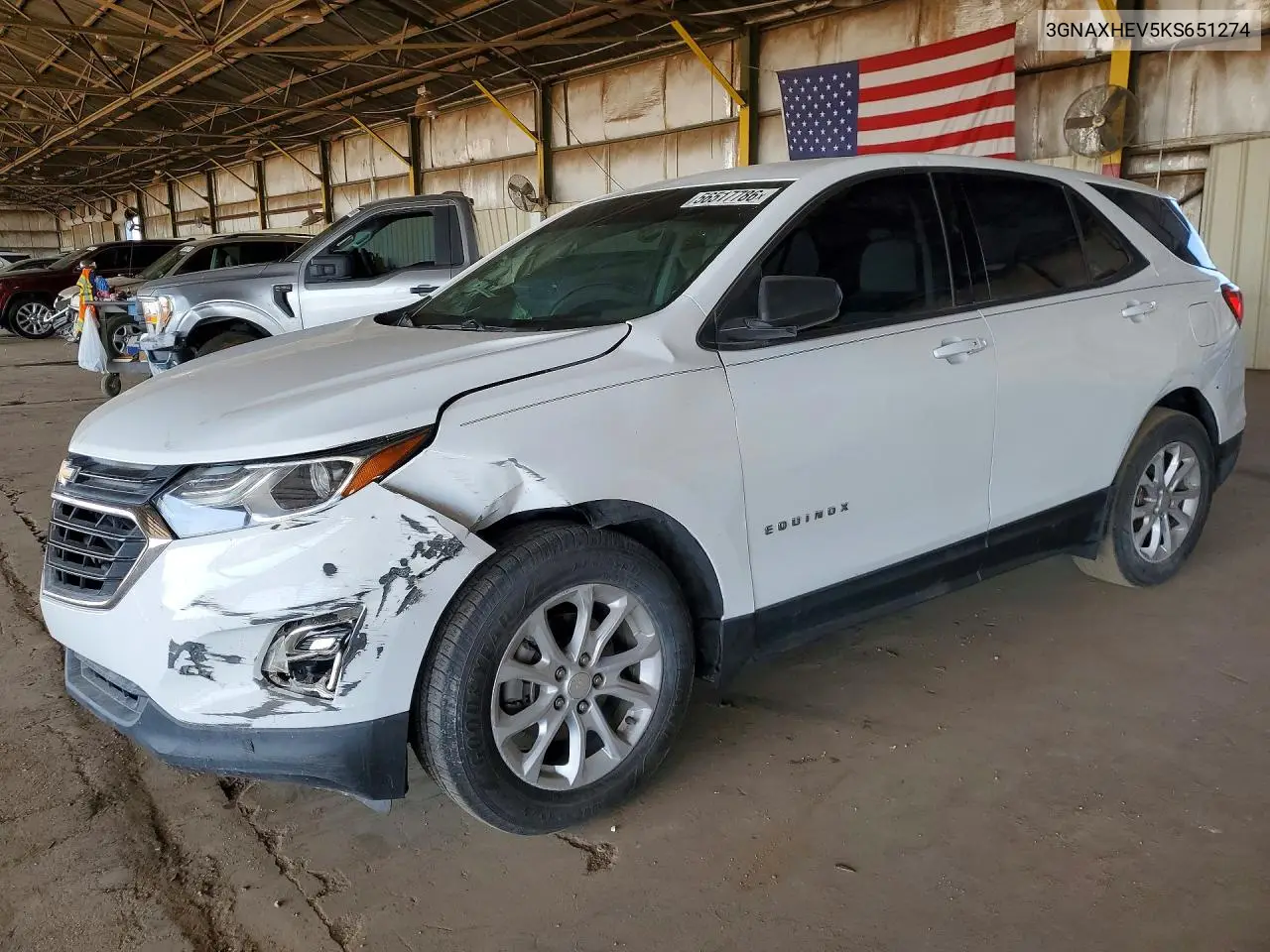 3GNAXHEV5KS651274 2019 Chevrolet Equinox Ls