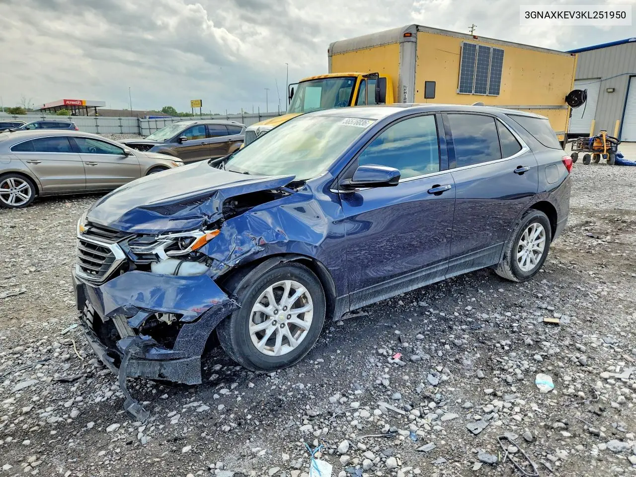 2019 Chevrolet Equinox Lt VIN: 3GNAXKEV3KL251950 Lot: 56576036