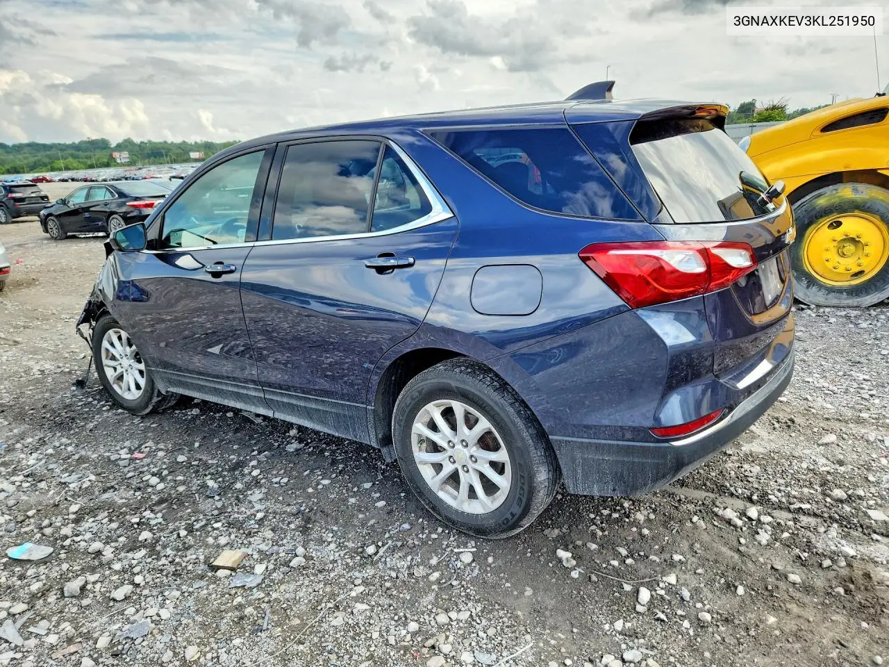 2019 Chevrolet Equinox Lt VIN: 3GNAXKEV3KL251950 Lot: 56576036