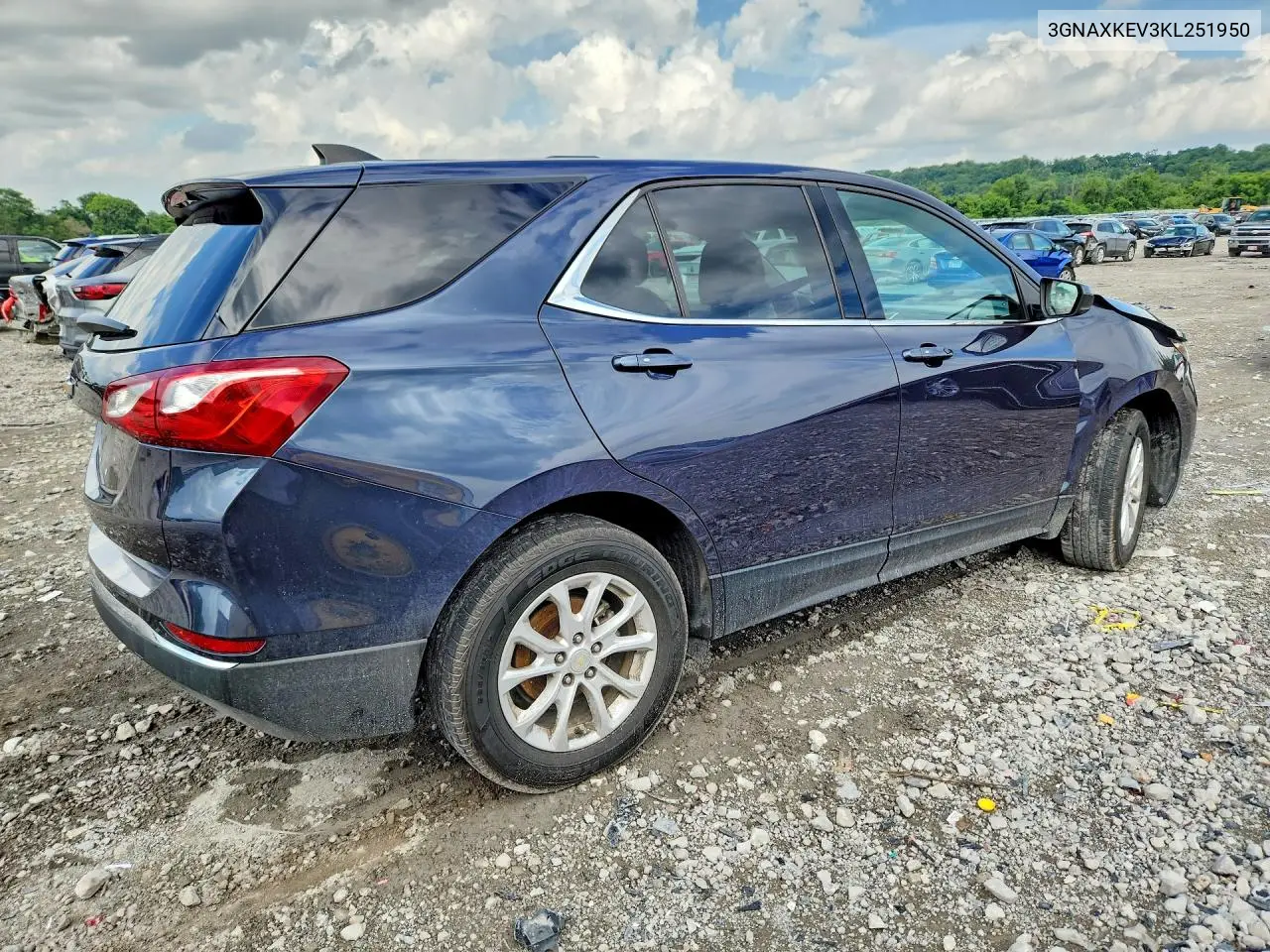 2019 Chevrolet Equinox Lt VIN: 3GNAXKEV3KL251950 Lot: 56576036
