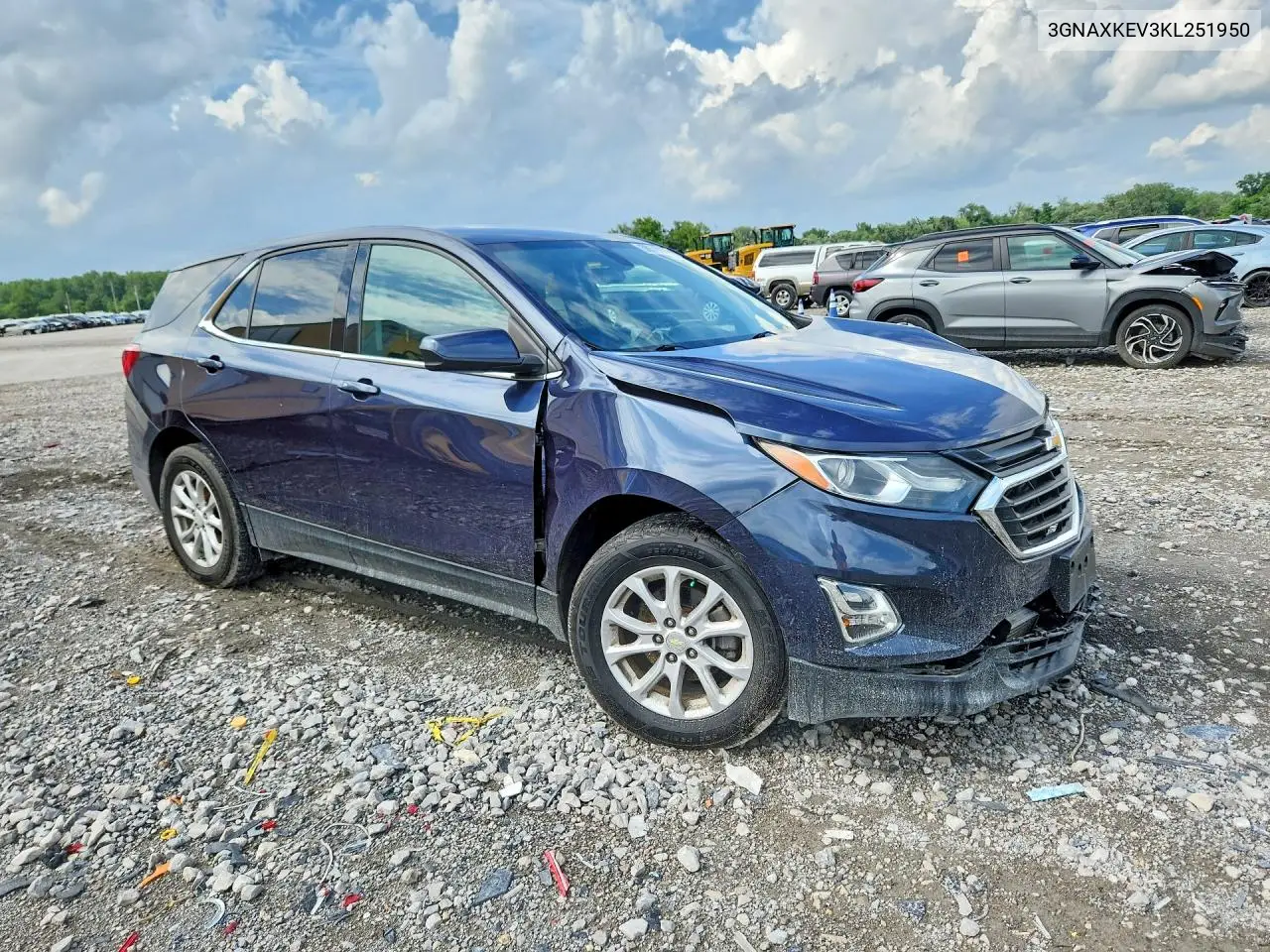 2019 Chevrolet Equinox Lt VIN: 3GNAXKEV3KL251950 Lot: 56576036