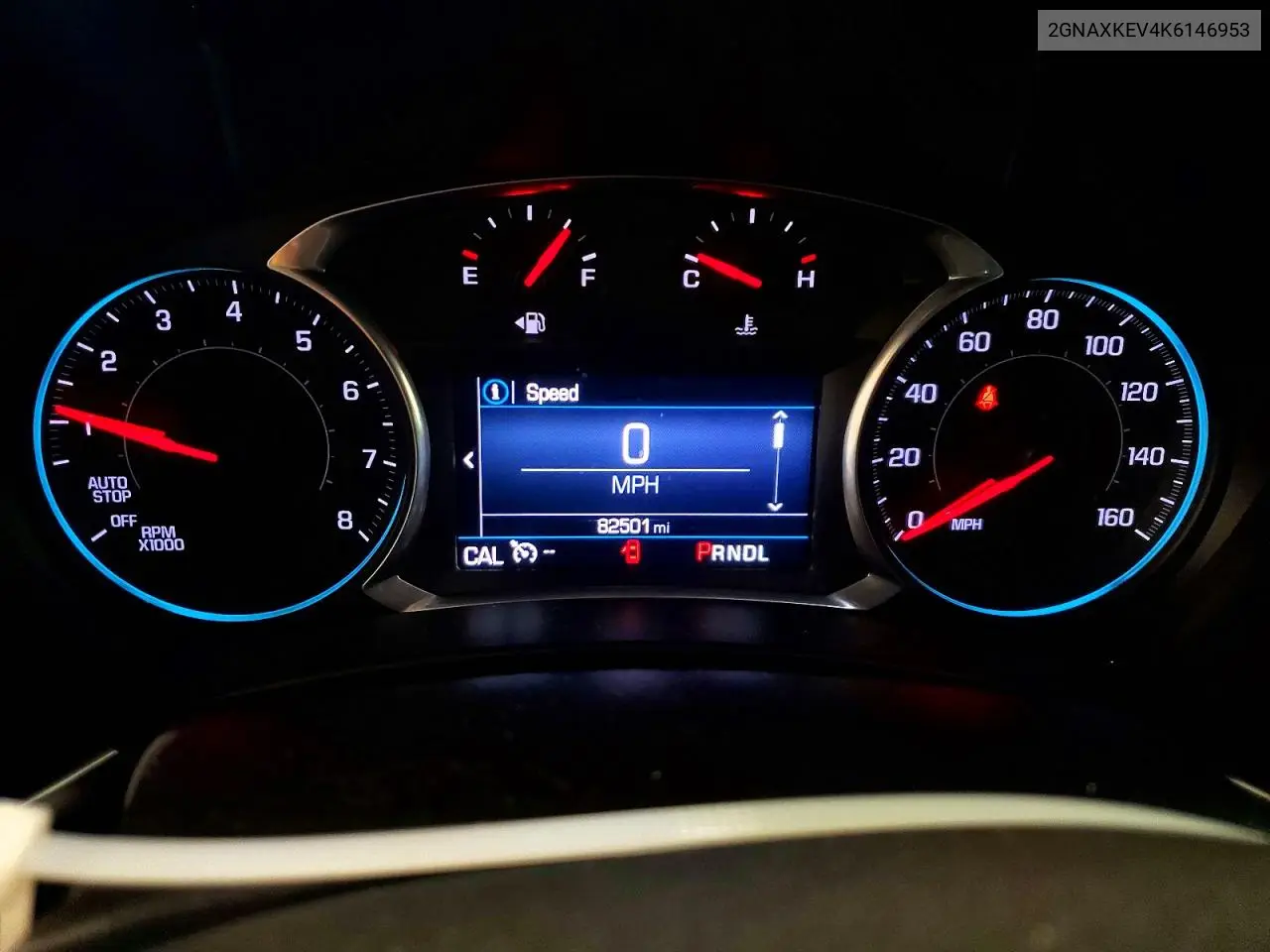 2019 Chevrolet Equinox Lt VIN: 2GNAXKEV4K6146953 Lot: 57587436