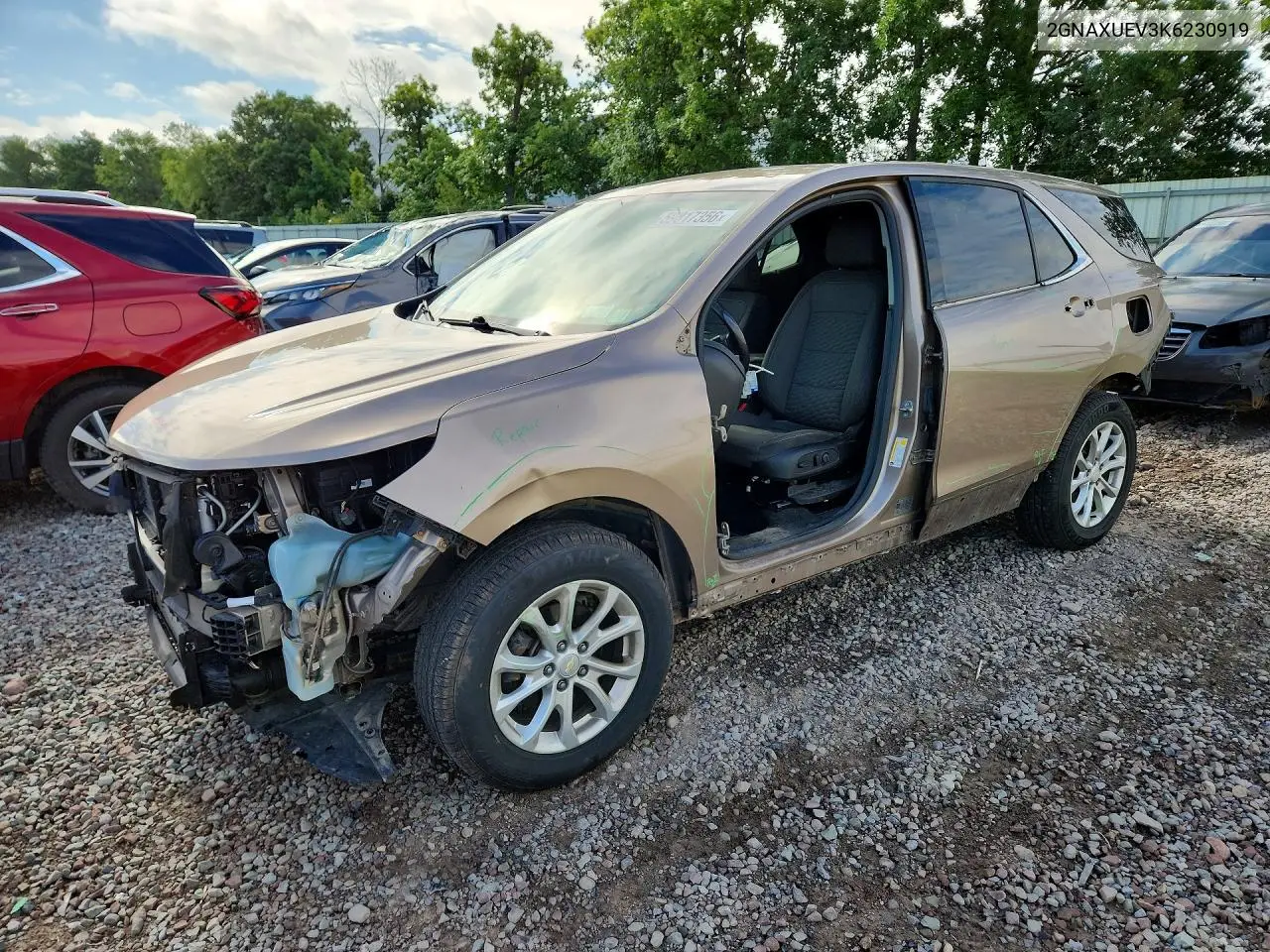 2019 Chevrolet Equinox Lt VIN: 2GNAXUEV3K6230919 Lot: 59817356