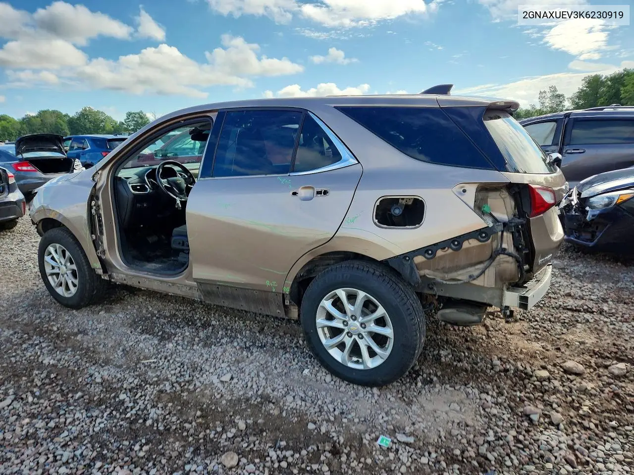 2019 Chevrolet Equinox Lt VIN: 2GNAXUEV3K6230919 Lot: 59817356