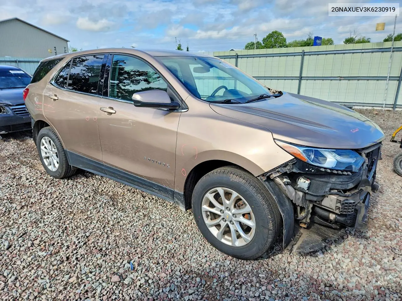 2019 Chevrolet Equinox Lt VIN: 2GNAXUEV3K6230919 Lot: 59817356
