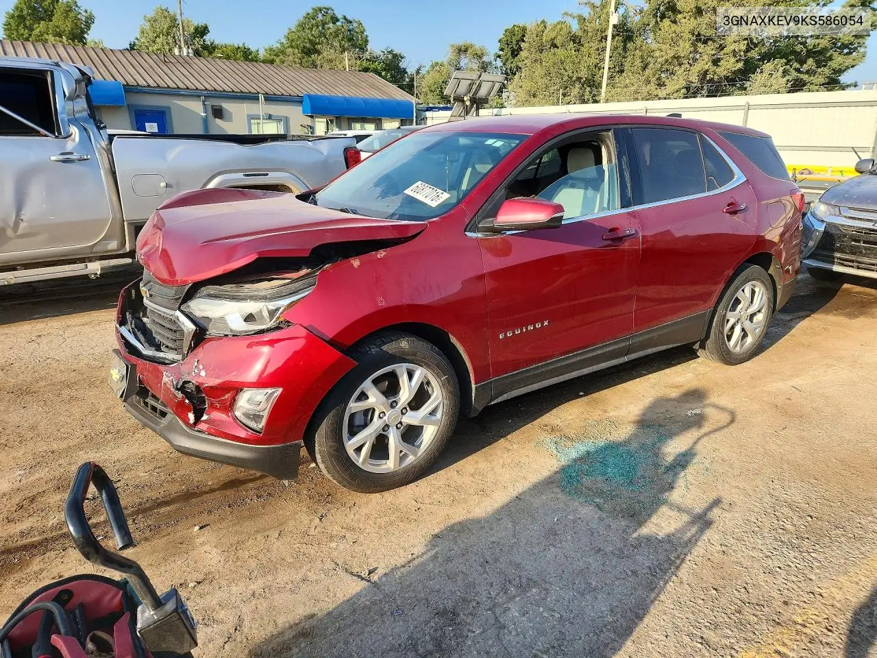 2019 Chevrolet Equinox Lt VIN: 3GNAXKEV9KS586054 Lot: 60877016
