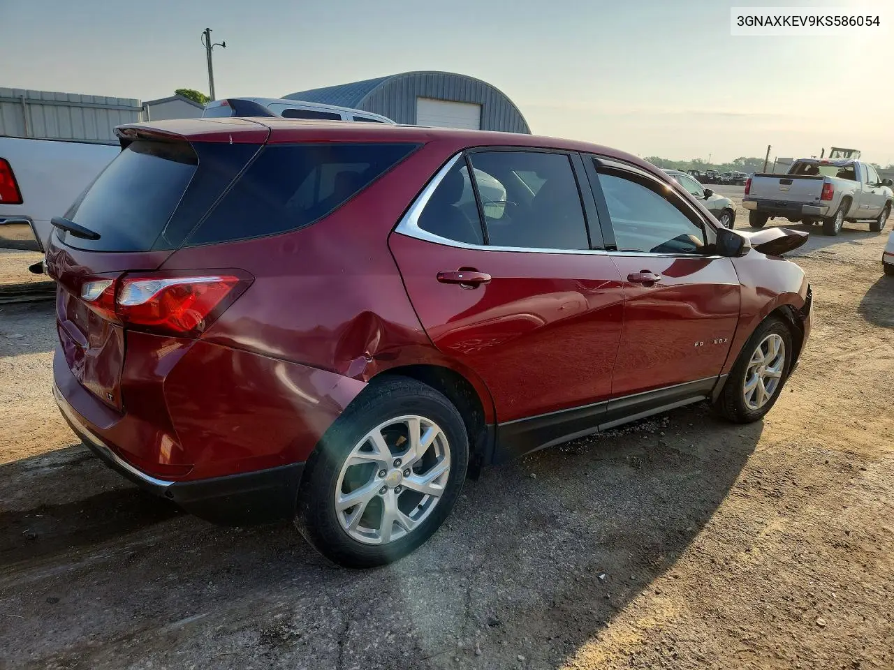 2019 Chevrolet Equinox Lt VIN: 3GNAXKEV9KS586054 Lot: 60877016