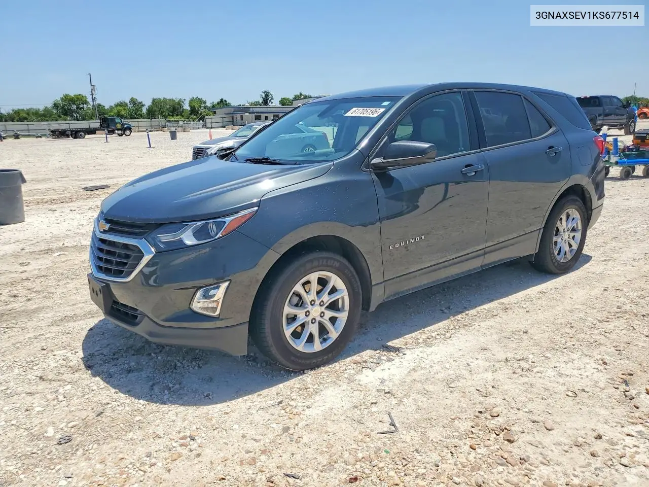 2019 Chevrolet Equinox Ls VIN: 3GNAXSEV1KS677514 Lot: 61705196