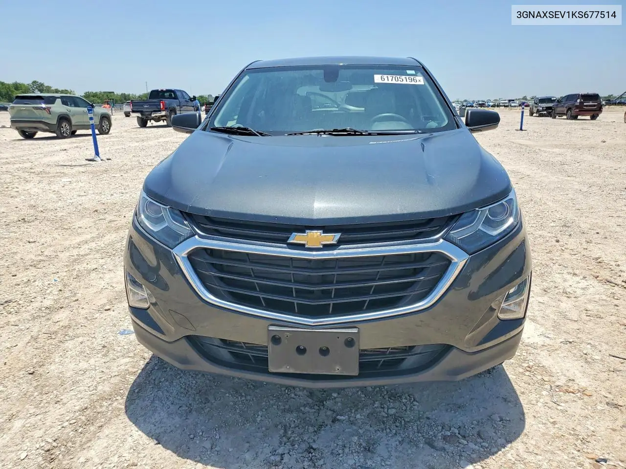 2019 Chevrolet Equinox Ls VIN: 3GNAXSEV1KS677514 Lot: 61705196