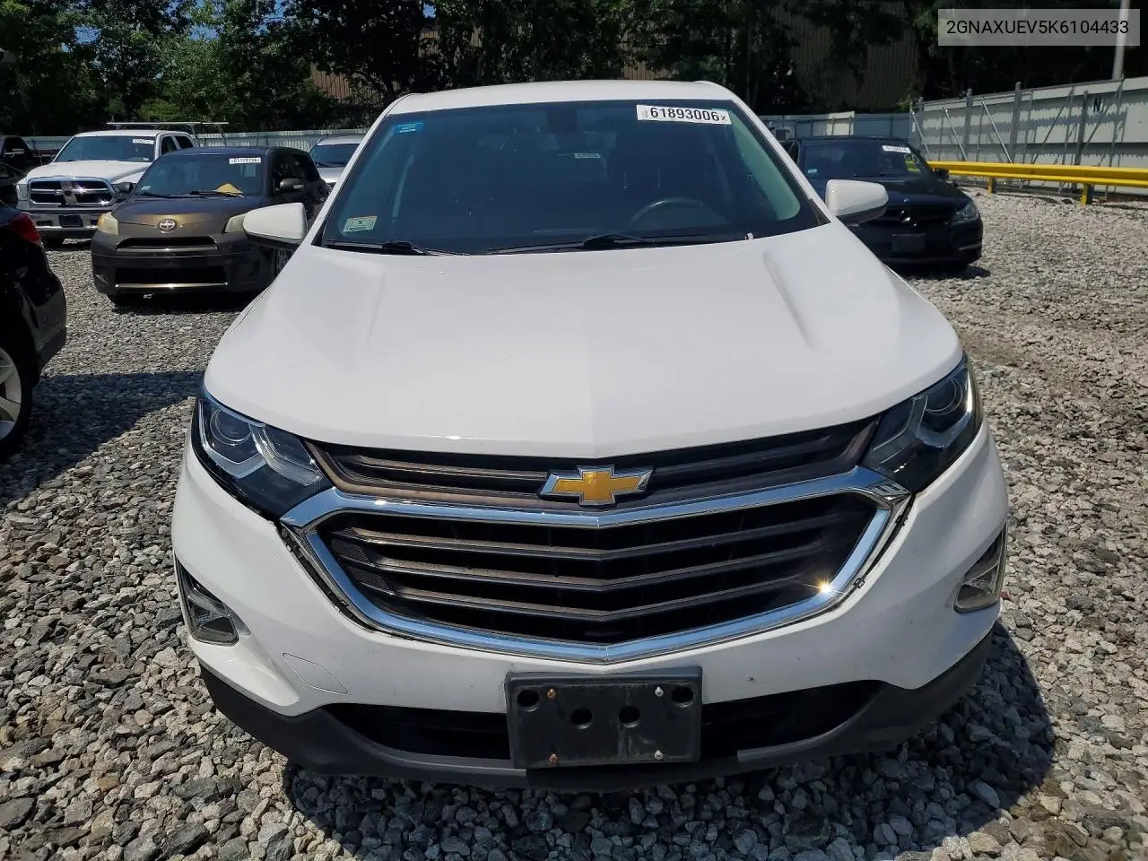 2019 Chevrolet Equinox Lt VIN: 2GNAXUEV5K6104433 Lot: 61893006