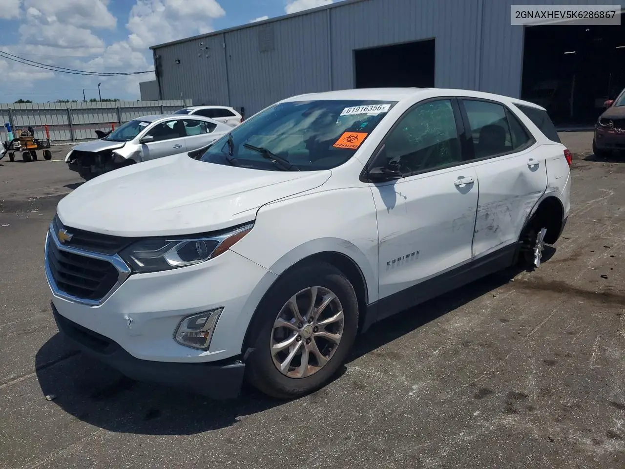 2019 Chevrolet Equinox Ls VIN: 2GNAXHEV5K6286867 Lot: 61916356