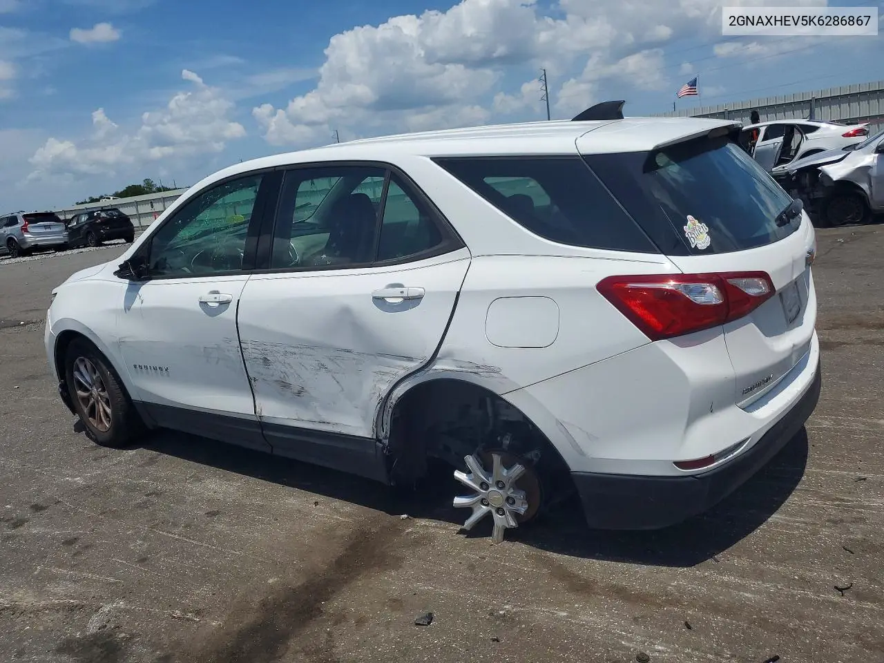 2019 Chevrolet Equinox Ls VIN: 2GNAXHEV5K6286867 Lot: 61916356