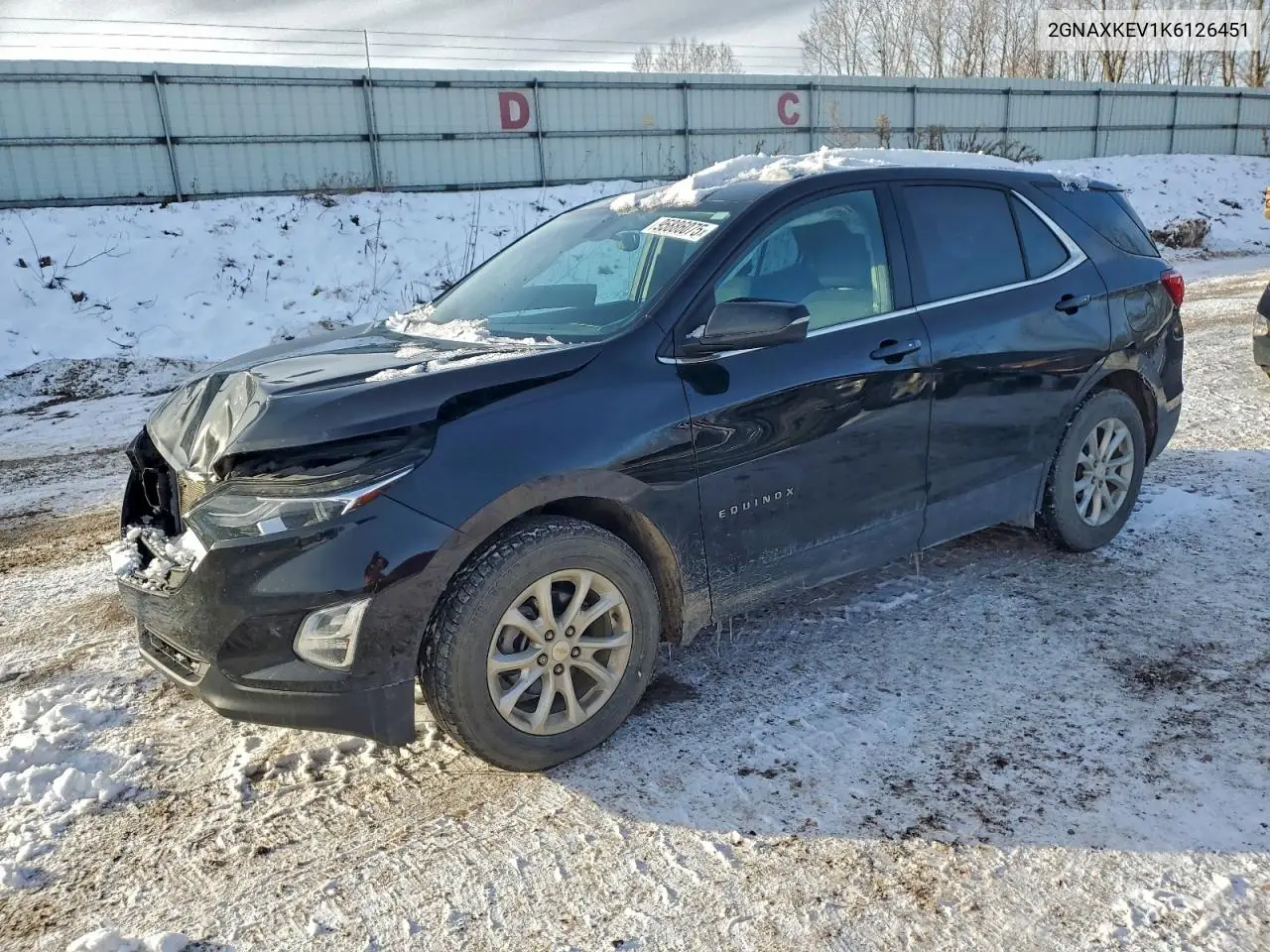 2GNAXKEV1K6126451 2019 Chevrolet Equinox Lt