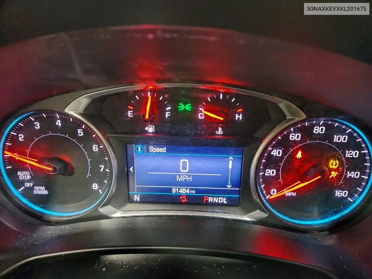 3GNAXKEVXKL201675 2019 Chevrolet Equinox Lt