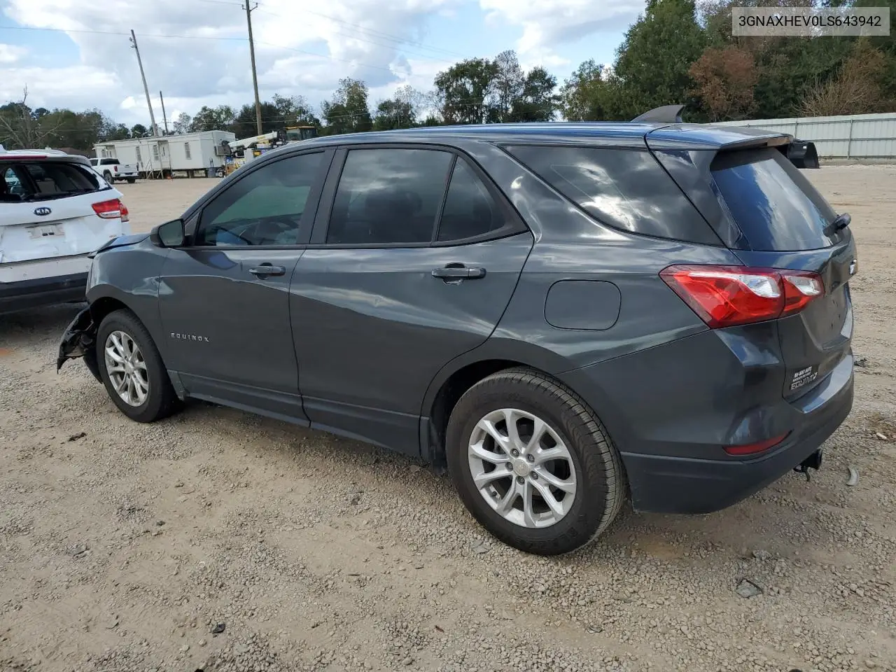 3GNAXHEV0LS643942 2020 Chevrolet Equinox Ls