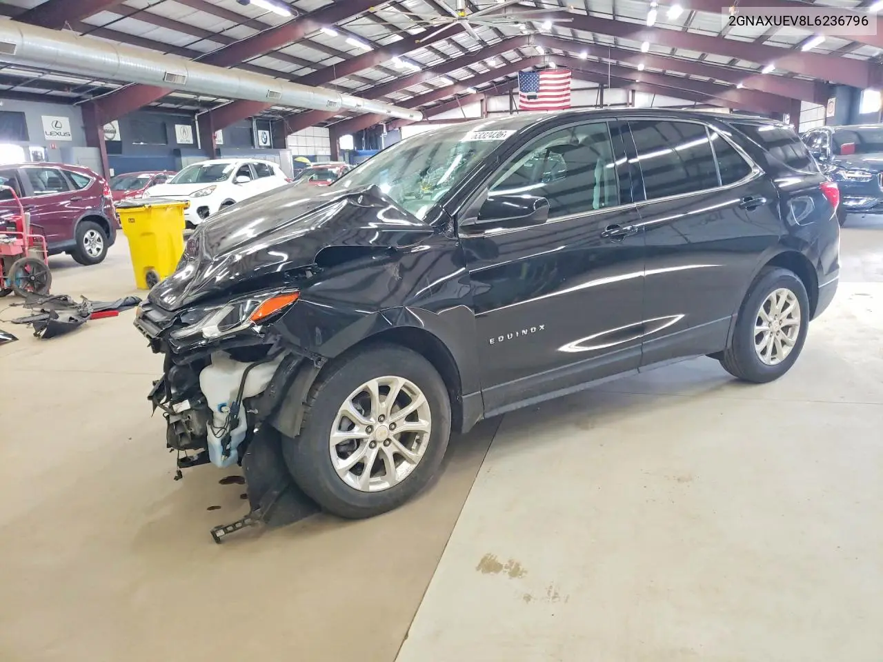2020 Chevrolet Equinox Lt VIN: 2GNAXUEV8L6236796 Lot: 56332436