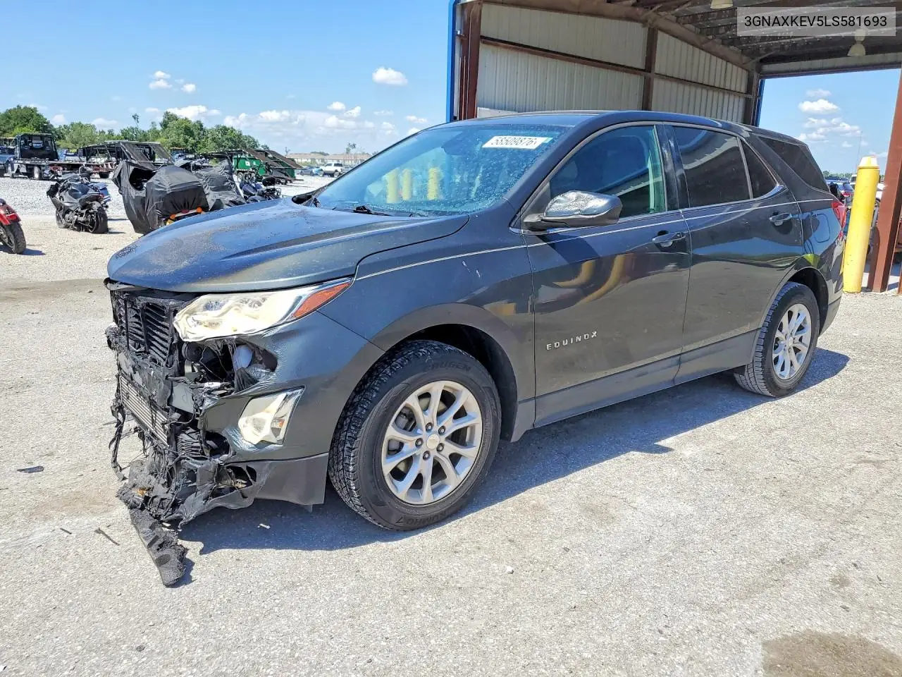2020 Chevrolet Equinox Lt VIN: 3GNAXKEV5LS581693 Lot: 58509876