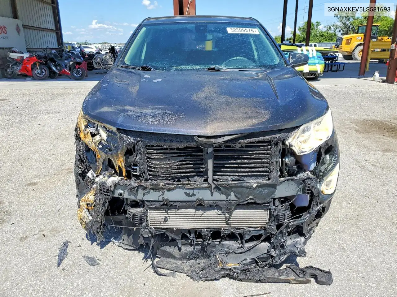 2020 Chevrolet Equinox Lt VIN: 3GNAXKEV5LS581693 Lot: 58509876